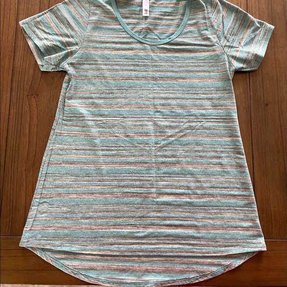 Blue & Grey Striped Classic Tee - Picture 4 of 4